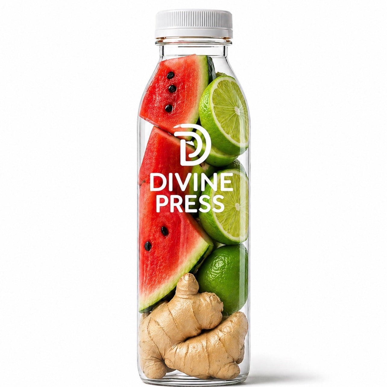 Island Glow ( seasonal )- Cold Pressed Watermelon Lime Ginger Juice (16oz)s